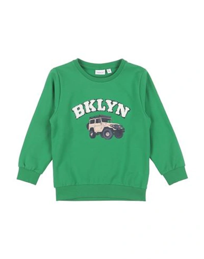 Shop Name It® Name It Toddler Boy Sweatshirt Green Size 7 Cotton, Elastane