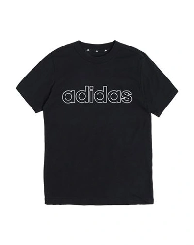 Shop Adidas Originals Adidas Toddler Girl T-shirt Black Size 7 Cotton