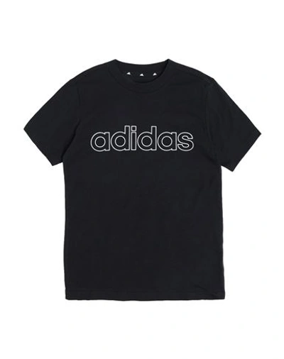 Adidas Originals Adidas Toddler Girl T-shirt Black Size 7 Cotton In Black