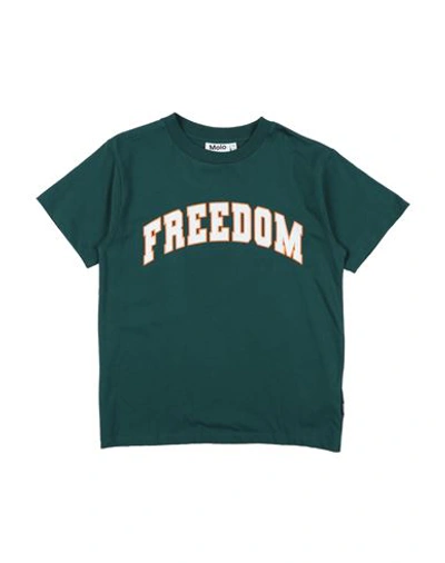 Shop Molo Toddler Boy T-shirt Dark Green Size 7 Organic Cotton