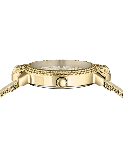 Shop Versus Women's Mouffetard Three Hand Date Gold-tone Stainless Steel Watch 38mm