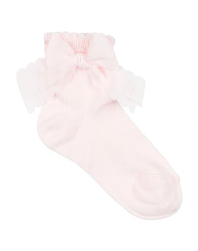 Shop La Perla Toddler Girl Socks & Hosiery Light Pink Size 9c Cotton, Polyamide, Elastane