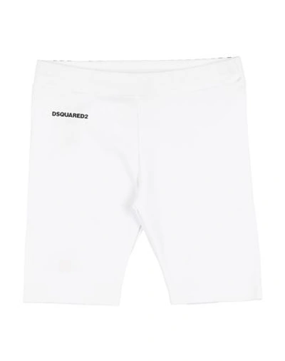 Dsquared2 Toddler Girl Shorts & Bermuda Shorts White Size 6 Cotton, Elastane In White