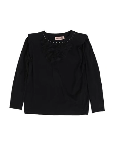 Shop Aniye By Toddler Girl T-shirt Black Size 6 Cotton