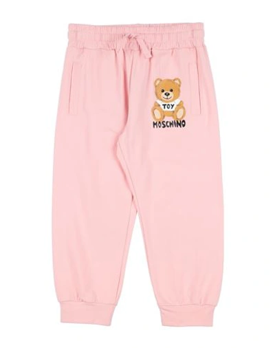 Shop Moschino Kid Toddler Pants Pink Size 5 Cotton, Elastane