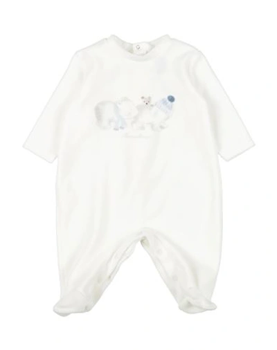 Shop Barcellino® Barcellino Newborn Boy Baby Jumpsuits & Overalls White Size 3 Cotton, Polyamide