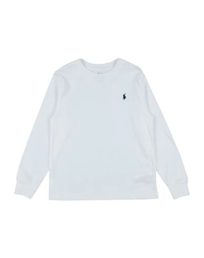 Shop Polo Ralph Lauren Cotton Jersey Long-sleeve Tee Toddler Boy T-shirt White Size 5 Cotton