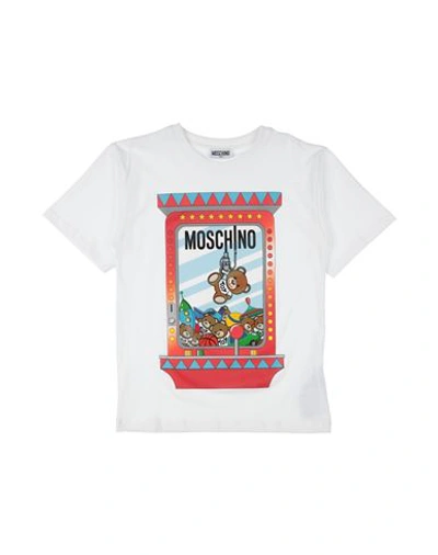 Shop Moschino Kid Toddler T-shirt White Size 6 Cotton