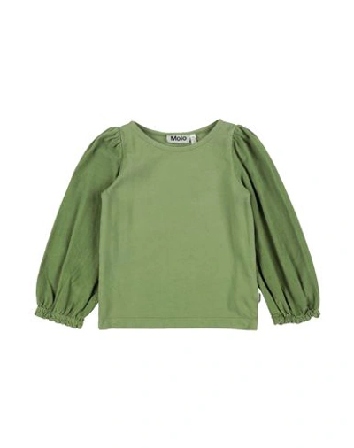 Shop Molo Toddler Girl Sweatshirt Green Size 7 Organic Cotton
