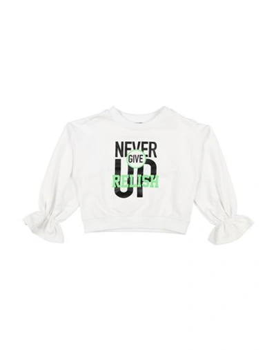 Relish Toddler Girl Sweatshirt White Size 6 Cotton, Elastane In White