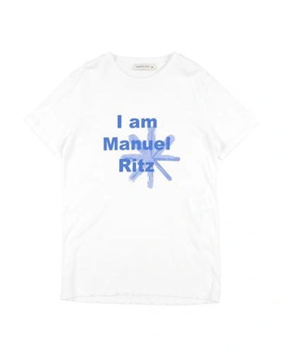 Manuel Ritz Toddler Boy T-shirt White Size 6 Cotton In White