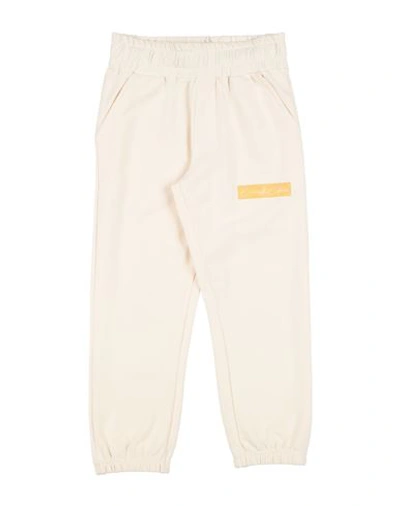 Shop Cavalli Class Toddler Girl Pants Ivory Size 6 Cotton, Elastane In White