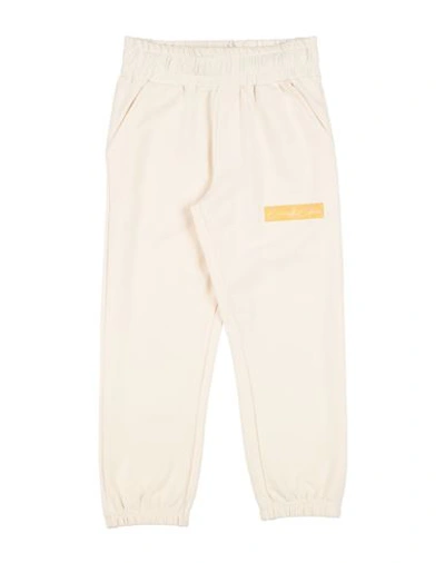 Cavalli Class Toddler Girl Pants Ivory Size 6 Cotton, Elastane In White