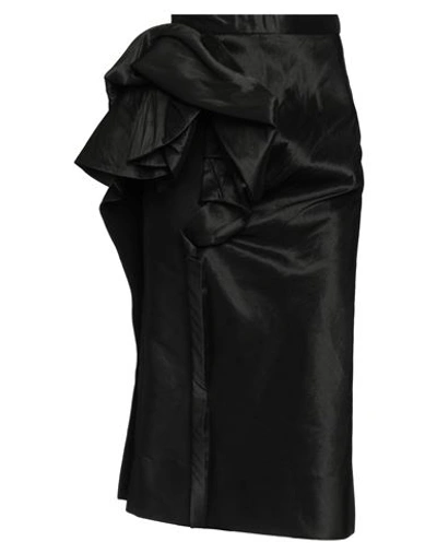 Shop Maison Margiela Woman Midi Skirt Black Size 6 Polyester, Silk