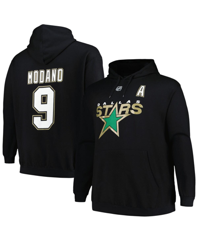 Profile Mitchell & Ness Mike Modano Black Dallas Stars Name & Number Pullover Hoodie In Black