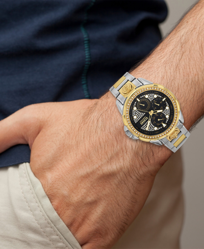 Shop Versus Men's 6e Arrondissement Multifunction Two-tone Stainless Steel Watch 46mm