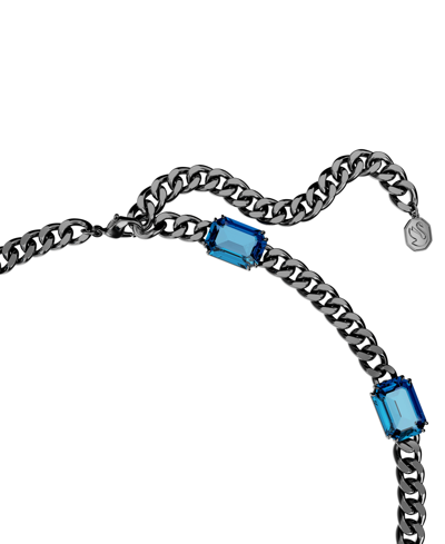 Shop Swarovski Millenia Black-tone Crystal Necklace, 19-3/4" In Blue