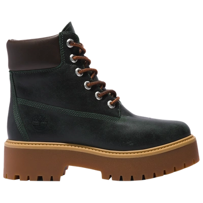 Shop Timberland Womens  Heritage Platform 6" Waterproof Boots In Brown/green/wheat