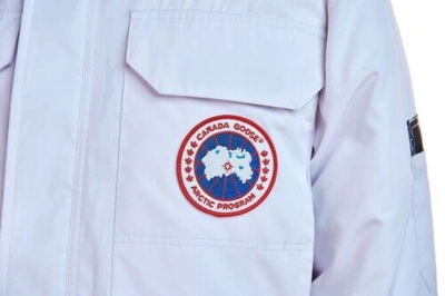 Pre-owned Canada Goose - White Daunenjacke Keep Warm In Winter With A Hood// In Weiss