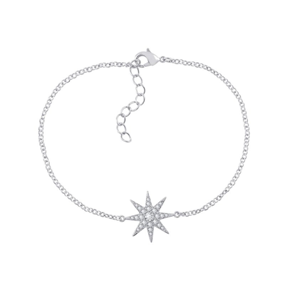 Shop Diamonbliss Meteorites Starburst Bracelet In Grey