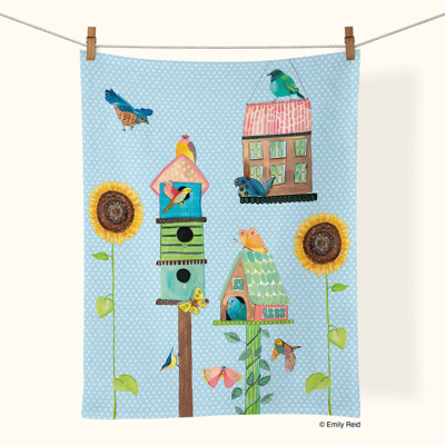 Shop Werkshoppe Birdhouse Lane | Cotton Tea Towel