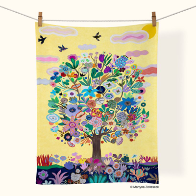 Shop Werkshoppe Tree Of Life | Cotton Tea Towel