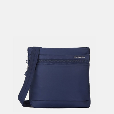 Shop Hedgren Leonce Rfid Shoulder Bag Total Eclipse In Blue