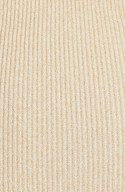 Jacquemus Brilho Cutout Metallic Ribbed-knit Mini Dress In New