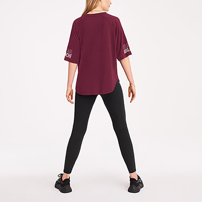 Shop Dkny Sport Burgundy Colorado Avalanche Diana Tri-blend Oversized T-shirt