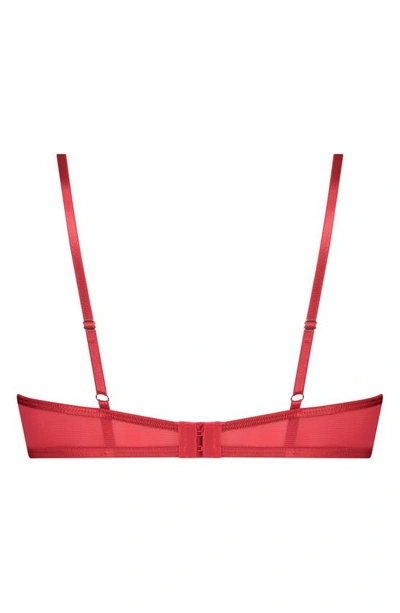 Hunkemoller Isabelle Lace Underwire Bra In Tango Red
