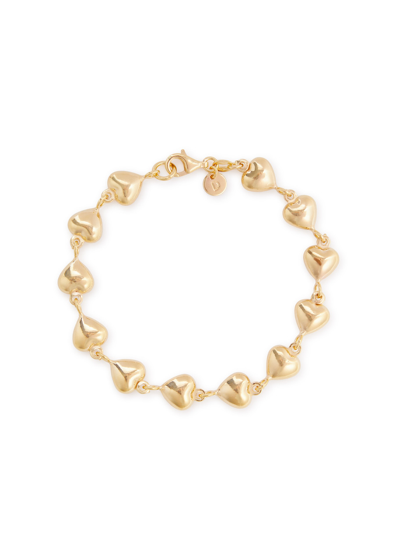 Shop Daisy London Heart 18kt Gold-plated Bracelet