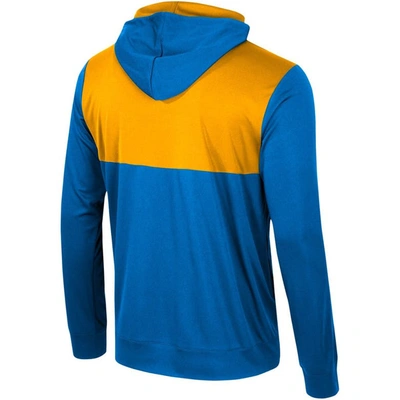 Shop Colosseum Blue Ucla Bruins Warm Up Long Sleeve Hoodie T-shirt