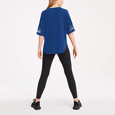 Shop Dkny Sport Blue Tampa Bay Lightning Diana Tri-blend Oversized T-shirt