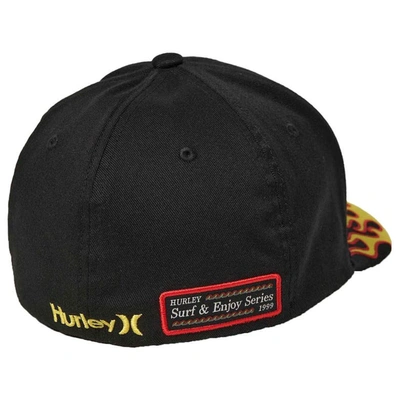 Shop Hurley Black Nascar Tri-blend Flex Fit Hat