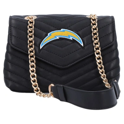 Shop Cuce Los Angeles Chargers Quilted Crossbody Purse In Black