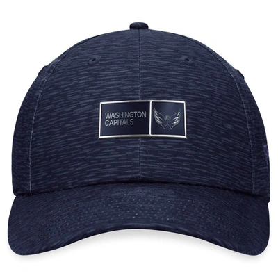 Shop Fanatics Branded  Navy Washington Capitals Authentic Pro Road Adjustable Hat