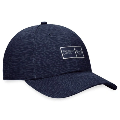 Shop Fanatics Branded  Navy Washington Capitals Authentic Pro Road Adjustable Hat