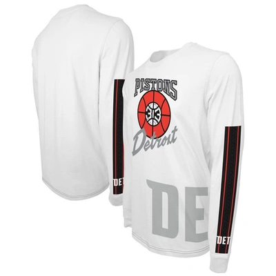 Shop Stadium Essentials Unisex  White Detroit Pistons 2023/24 City Edition Scoreboard Long Sleeve T-shirt