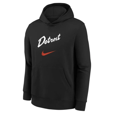Shop Nike Youth  Black Detroit Pistons 2023/24 City Edition Essential Pullover Hoodie