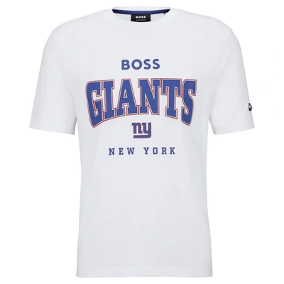 Shop Boss X Nfl White New York Giants Huddle T-shirt