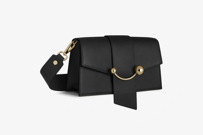 Shop Strathberry Mini Crescent In Black