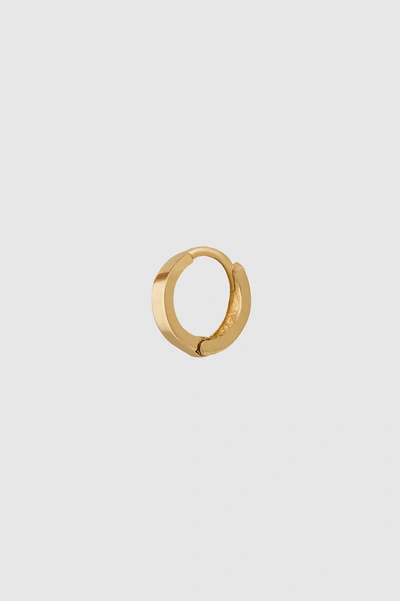 Shop Anine Bing Mini Hoop Earring In 14k Gold In 14k Yellow Gold