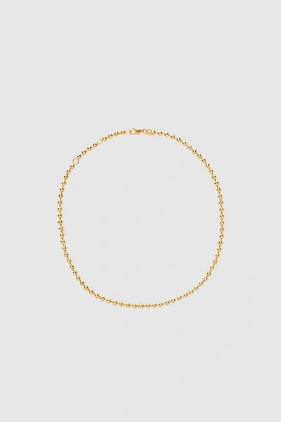 Shop Anine Bing Beaded Necklace In Gold In 14k Yellow Gold