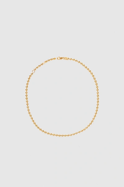 Anine Bing Beaded Necklace In Gold In 14k Yellow Gold