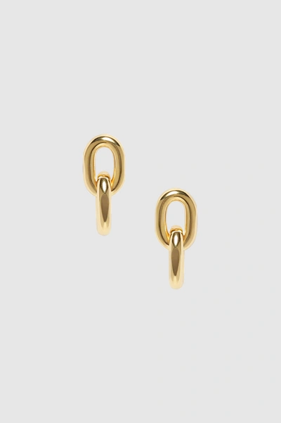 Anine Bing Link Drop Earrings In Gold In Gold