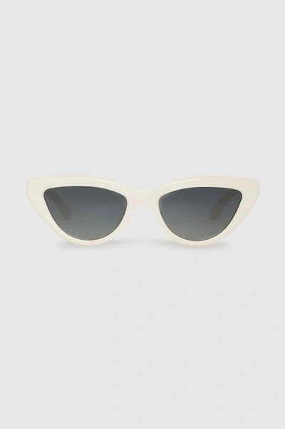 Shop Anine Bing Sedona Sunglasses In Ivory