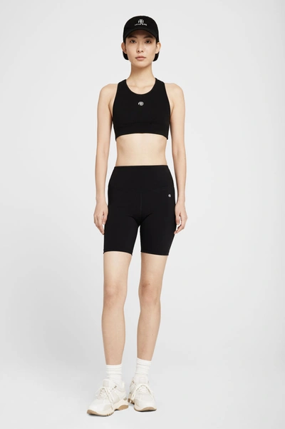 Shop Anine Bing Blake Biker Short In Black