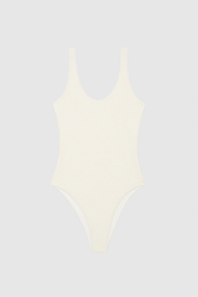 Shop Anine Bing Jace One Piece In Cream