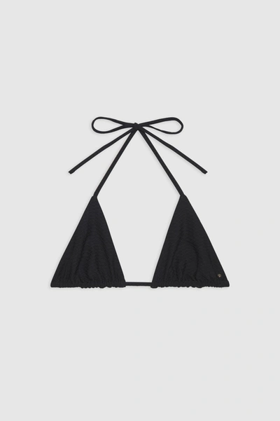 Shop Anine Bing Amara Bikini Top In Black