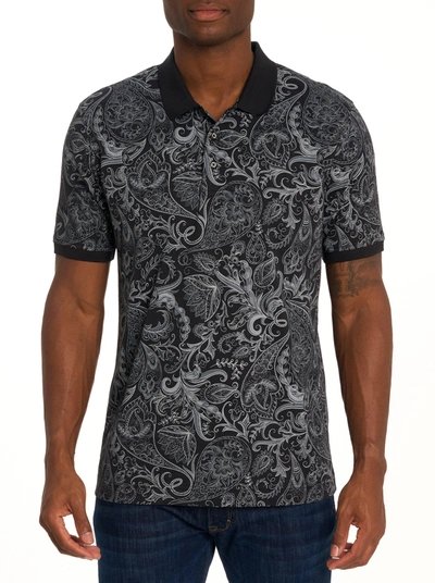 Shop Robert Graham Dozer Polo In Black